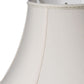 HomeRoots 20" Slanted Bell Paperback Shantung Lampshade in Cream Finish