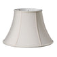 HomeRoots 20" Slanted Bell Paperback Shantung Lampshade in Cream Finish