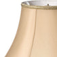 HomeRoots 20" Slanted Bell Paperback Shantung Lampshade in Vintage Gold Finish