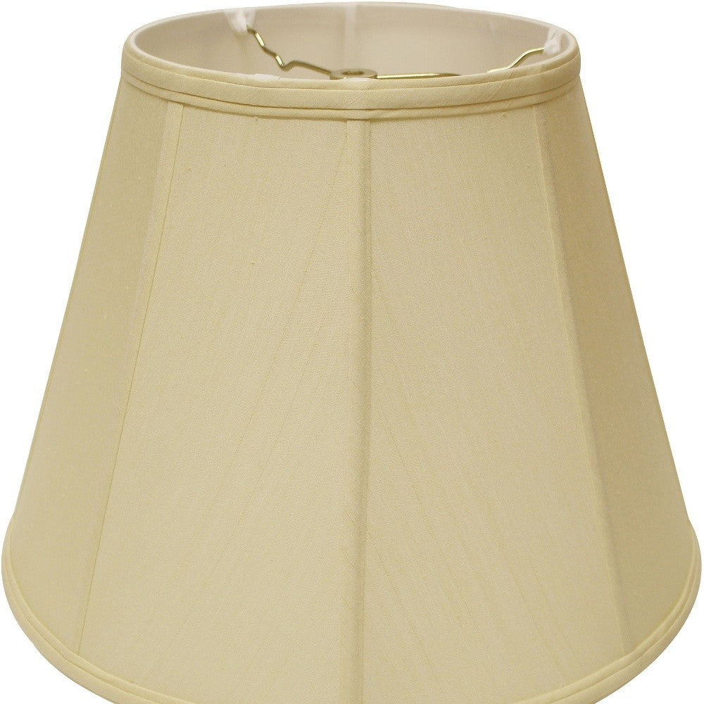 HomeRoots 20" Slanted Empire Monay Shantung Lampshade in Antique White Finish