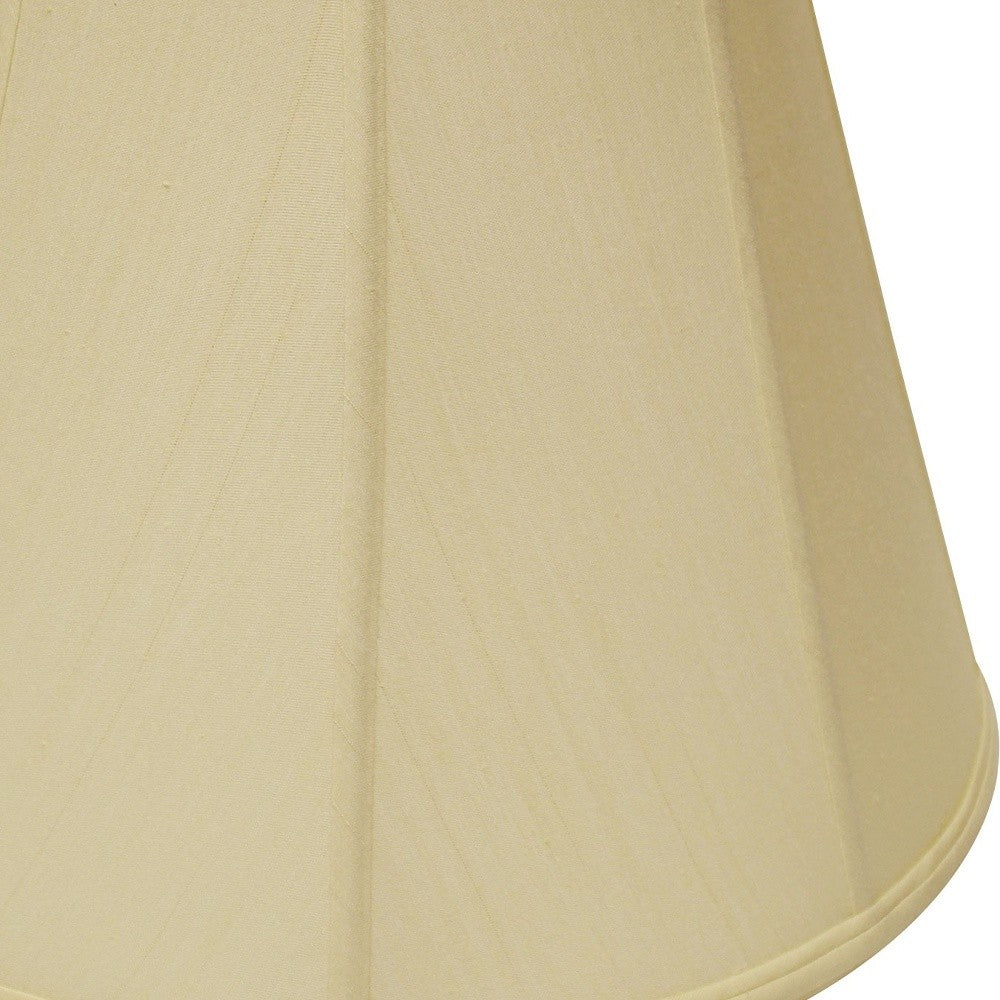 HomeRoots 20" Slanted Empire Monay Shantung Lampshade in Antique White Finish