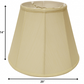 HomeRoots 20" Slanted Empire Monay Shantung Lampshade in Antique White Finish