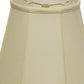 HomeRoots 20" Slanted Empire Monay Shantung Lampshade in Ivory Finish