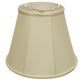 HomeRoots 20" Slanted Empire Monay Shantung Lampshade in Ivory Finish