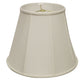 HomeRoots 20" Slanted Empire Monay Shantung Lampshade in White Finish
