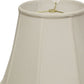 HomeRoots 20" Slanted Empire Monay Shantung Lampshade in White Finish