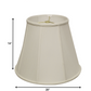 HomeRoots 20" Slanted Empire Monay Shantung Lampshade in White Finish