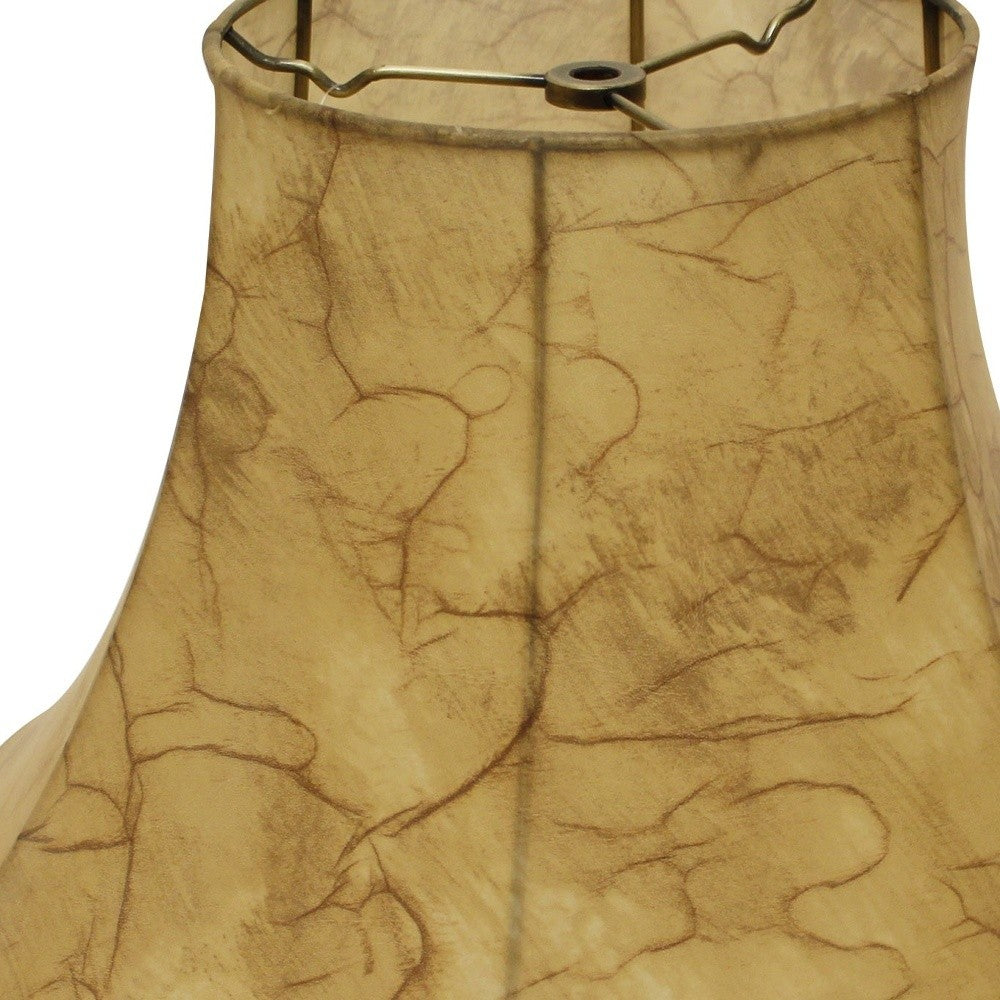 HomeRoots 20" Slanted Softback Lampshade in Antique Parchment Finish
