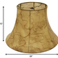 HomeRoots 20" Slanted Softback Lampshade in Antique Parchment Finish