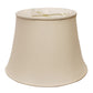 HomeRoots 20" Sloped Euro Bell Pongee Shantung Lampshade in Beige Finish