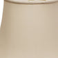 HomeRoots 20" Sloped Euro Bell Pongee Shantung Lampshade in Beige Finish