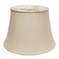 HomeRoots 20" Sloped Euro Bell Pongee Shantung Lampshade in Beige Finish