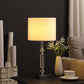 HomeRoots 20” Stylish Crystal Table Lamp With Silver Finish