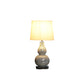 HomeRoots 20" White Table Lamp With White Globe Shade