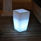 HomeRoots 20" x 12" x 12" Multi PE Plastic Square LED Planter