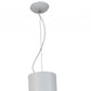 HomeRoots 20" x 20" x 26" Carbon Steel Pendant Lamp in White Finish