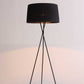 HomeRoots 20" x 20" x 69" Floor Lamp With Black Carbon Finish