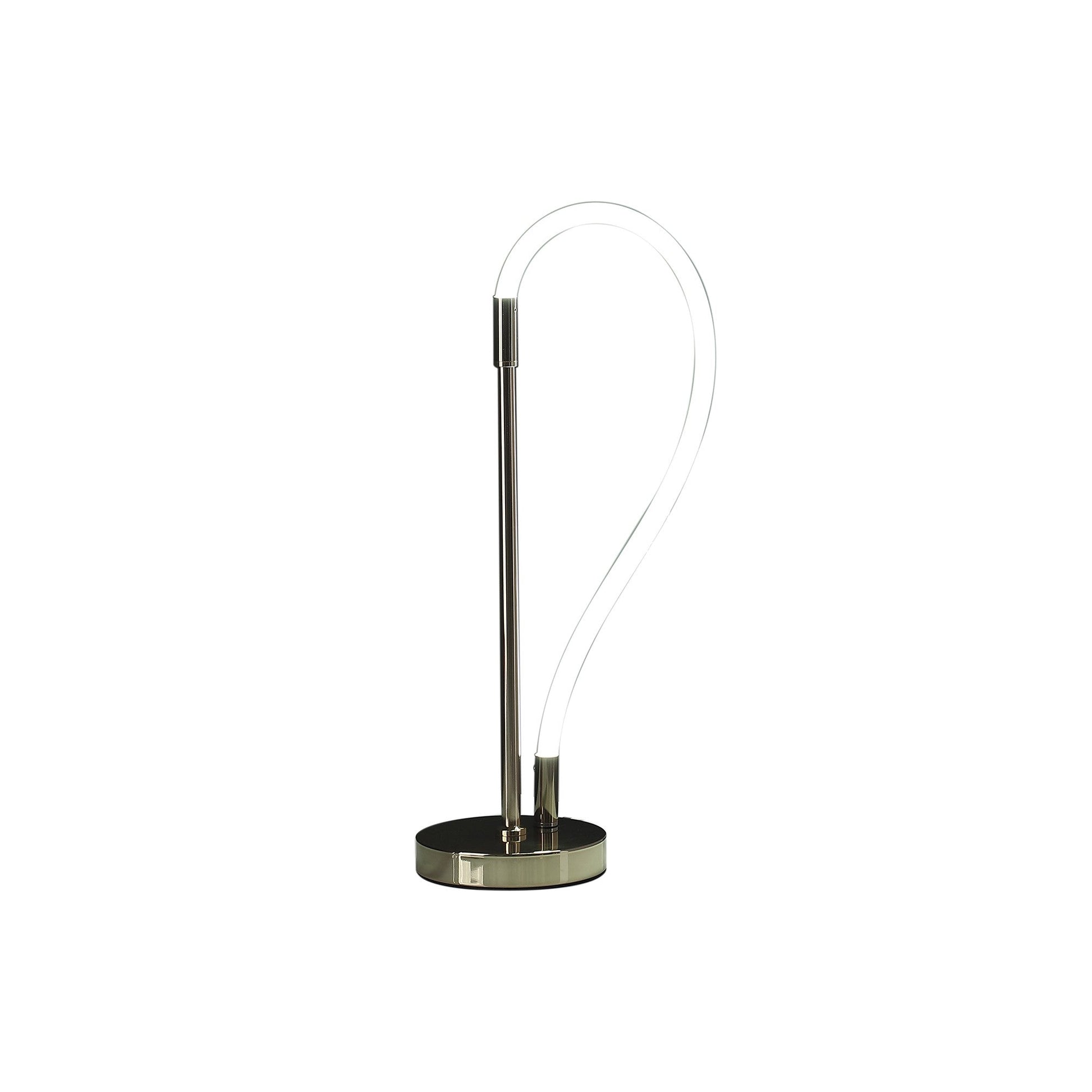 HomeRoots 21" Bedside LED Table Lamp in Gold Finish