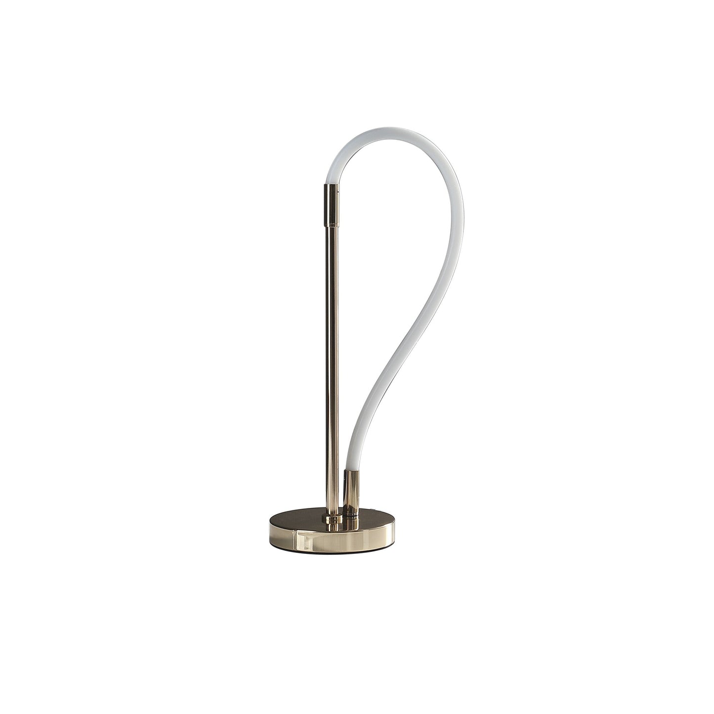 HomeRoots 21" Bedside LED Table Lamp in Gold Finish