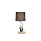 HomeRoots 21" Black Table Lamp With Black Globe Shade