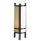 HomeRoots 24" Bedside Table Lamp With Off-White Shade in Brown Metal Finish