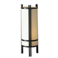 HomeRoots 24" Bedside Table Lamp With Off-White Shade in Brown Metal Finish