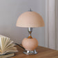 HomeRoots 24” Crackle Glass Table Lamp in Pale Pink Finish
