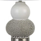 HomeRoots 24” Grey Ceramic Pear Table Lamps in Set of Two