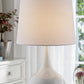 HomeRoots 24" Minimalist Table Lamp With Touch Switch in White Finish