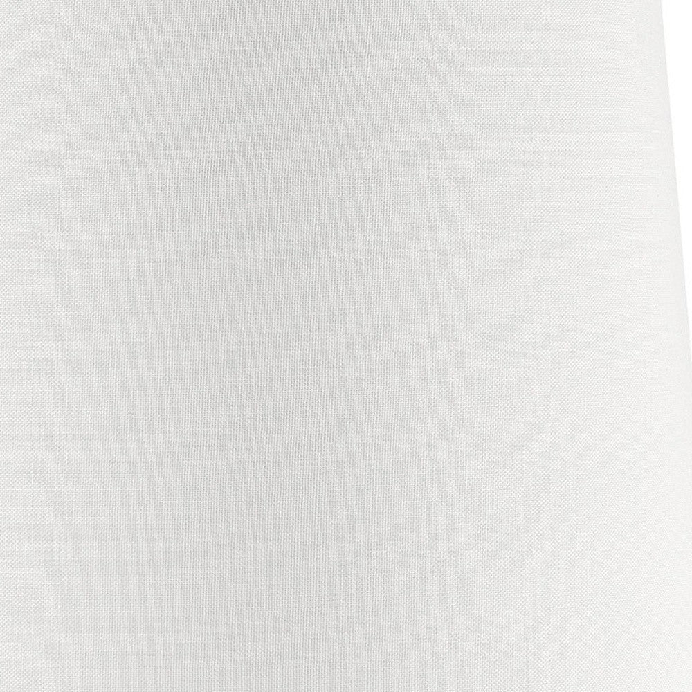 HomeRoots 24" Minimalist Table Lamp With Touch Switch in White Finish