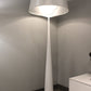 HomeRoots 24" x 24" x 67" Carbon Floor Lamp in White Finish