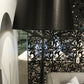 HomeRoots 24" x 24" x 67" Steel Floor Lamp in Black Finish