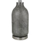 HomeRoots 25" Polished Nickel Table Lamp With White Empire Shade