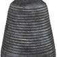 HomeRoots 26" Column Table Lamp With White Drum Shade in Brass Metal Finish