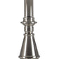 HomeRoots 26” Traditional Metal Table Lamp With White Shade in Brushed Nickel Finish