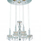 HomeRoots 26" x 26" x 43" Pendant Lamp with Clear Crystal Glass Finish