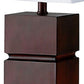 HomeRoots 27" Bedside Table Lamp With White Shade in Brown Finish