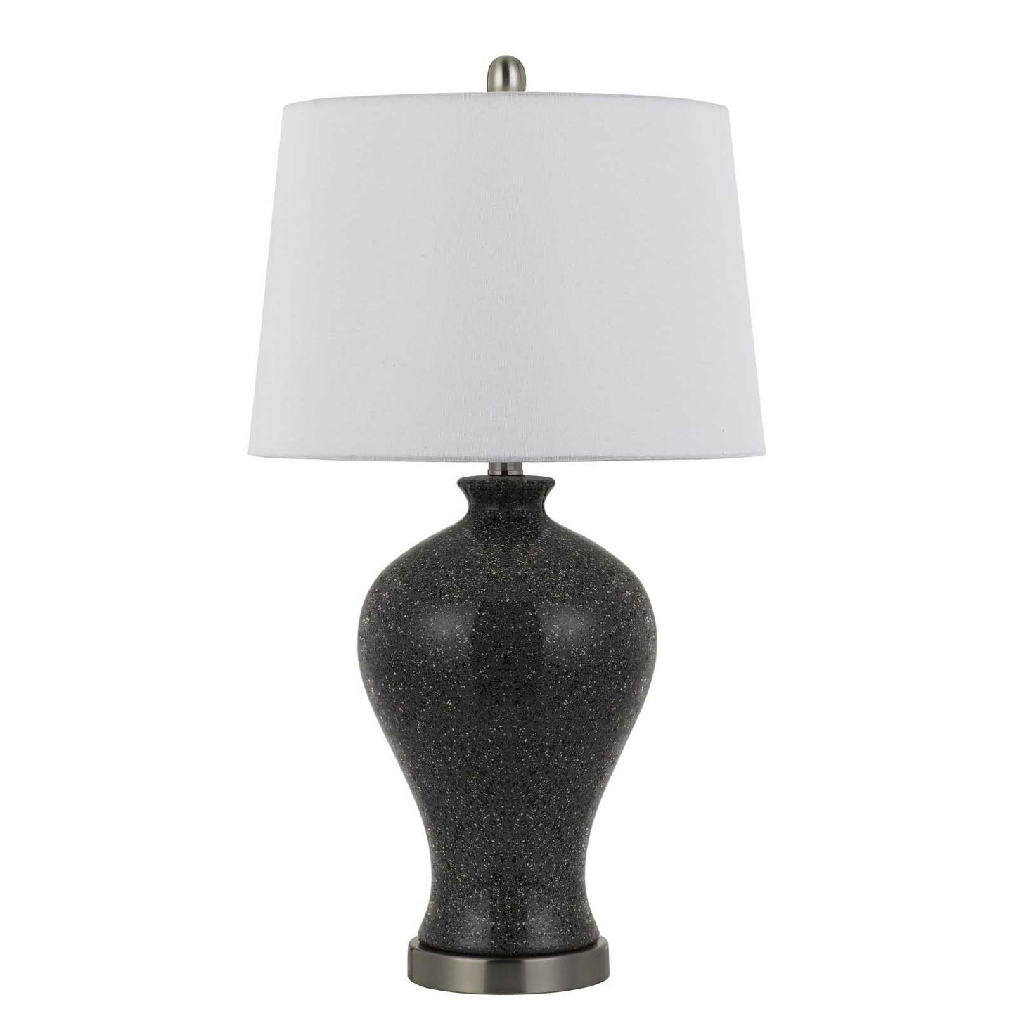 HomeRoots 27” Ceramic And Marble Table Lamps in Set of Two