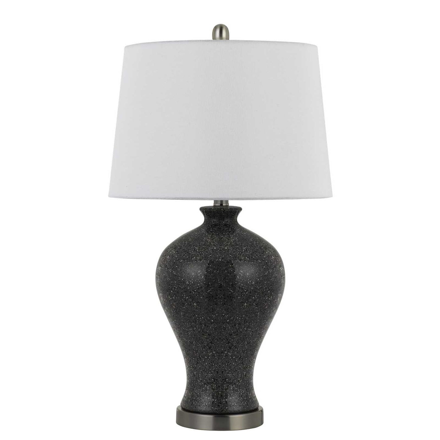 HomeRoots 27” Ceramic And Marble Table Lamps in Set of Two