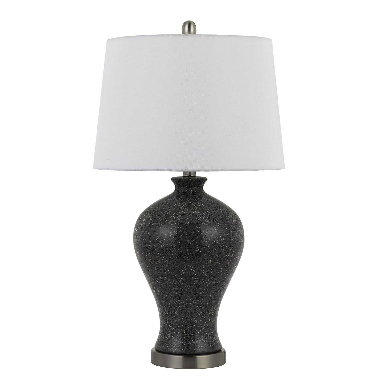 HomeRoots 27” Ceramic And Marble Table Lamps in Set of Two