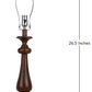 HomeRoots 27" Standard Table Lamp in Dark Brown Finish