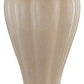 HomeRoots 27" Table Lamp With Pleated White Shade in Gold and Ivory Finish
