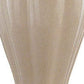 HomeRoots 27" Table Lamp With Pleated White Shade in Gold and Ivory Finish