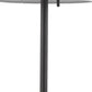 HomeRoots 27" Table Lamp With White Empire Shade and Black Metal Finish