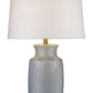 HomeRoots 27" Table Lamp With White Empire Shade and Brass Metal Finish