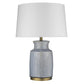 HomeRoots 27" Table Lamp With White Empire Shade and Brass Metal Finish