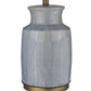 HomeRoots 27" Table Lamp With White Empire Shade and Brass Metal Finish