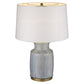 HomeRoots 27" Table Lamp With White Empire Shade and Brass Metal Finish