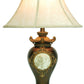 HomeRoots 29" Classical Greek Style Table Lamp with Espresso Brown Finish