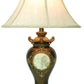 HomeRoots 29" Classical Greek Style Table Lamp with Espresso Brown Finish